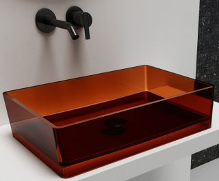 Раковина ABBER Kristall 60см коричневый AT2803Opal